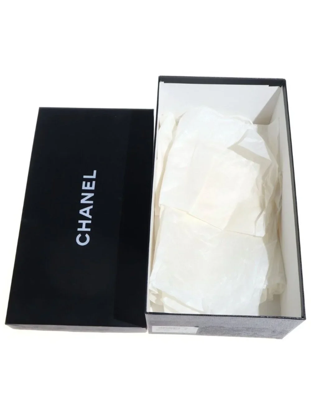 Chanel CC Logo Vintage Sneakers Flat Shoes Navy White Canvas